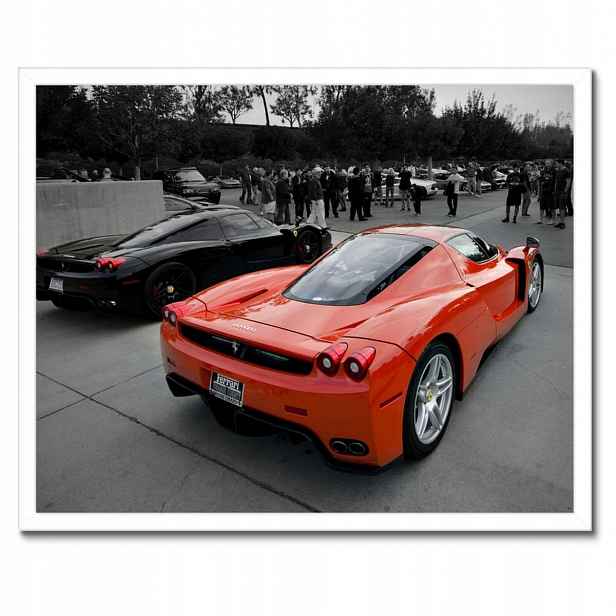 Plakáty v rámu 50x40 Ferrari zezadu