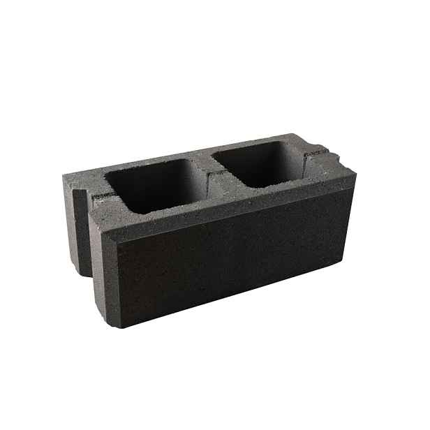 Tvárnice plotová DITON VISO průběžná černá 200×400×150 mm