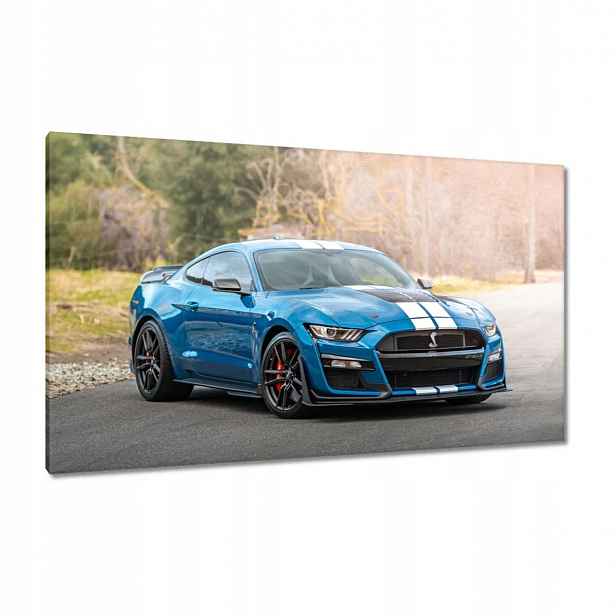 Obrazy 120x70 Modrý Ford Mustang