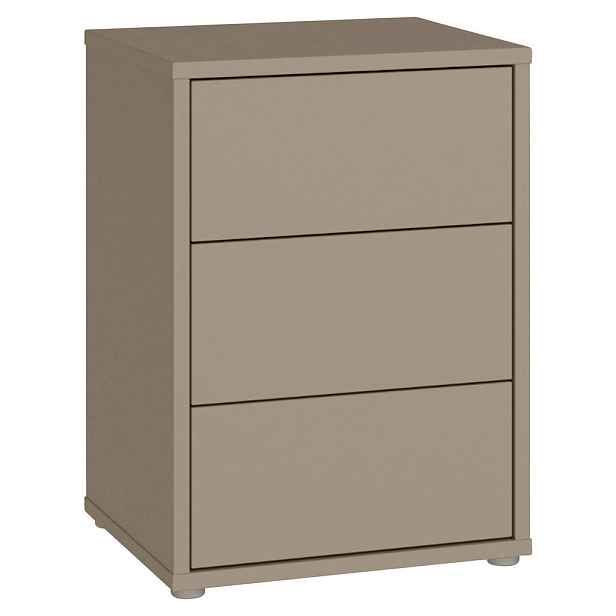 Carryhome NOČNÍ STOLEK, šedohnědá, 50/69/42 cm