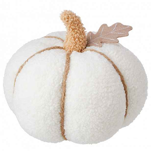 PUMPKIN Dekorace 20 cm - krémová