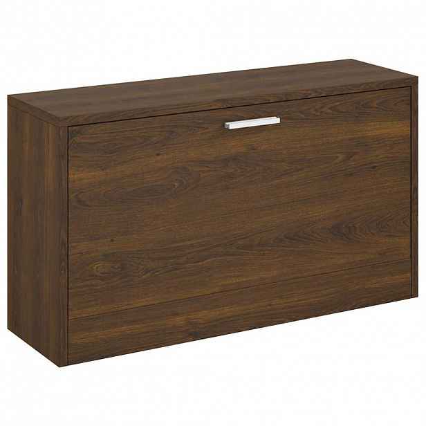 vidaXL Lavice s botníkem hnědý dub 80x24x45 cm kompozitní dřevo