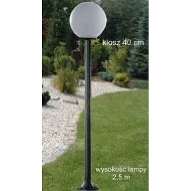 Zahradní stojací lampa parková velká Rosa s podstavcem, bílá, 400 E27
