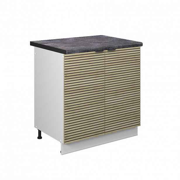 Vicco SKŘÍŇKA POD DŘEZ Fame-Line Dubový panel 80 cm , PD Antracit