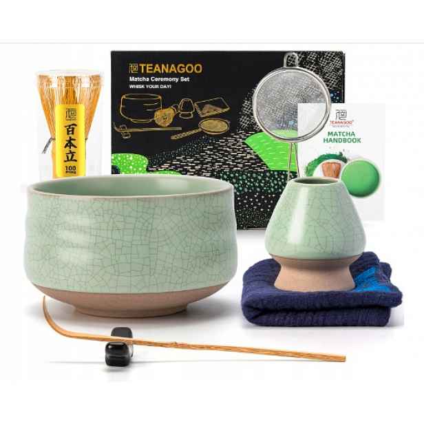Matcha Ceremonialní Sada 7 Dílů Miska 510 ML Japonské Dóplňky