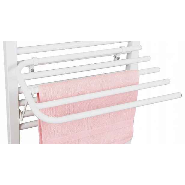 Sapho držák na 4 ručníky na radiátor 50cm bílý univerzální 25-03-SV450