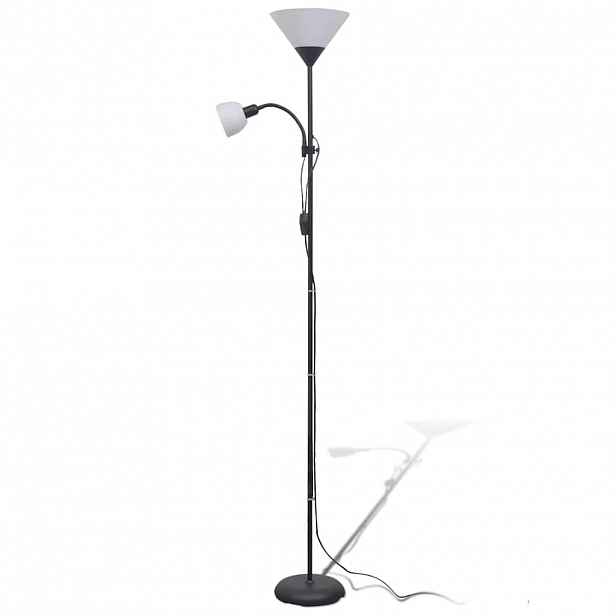 vidaXL Stojací lampa černá