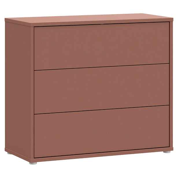 Carryhome KOMODA, terracotta, 95/83/42 cm