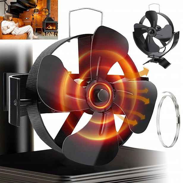 Teplovzdušný Krbový Ventilátor, Termoelektrický Ventilátor Bez Elektřiny