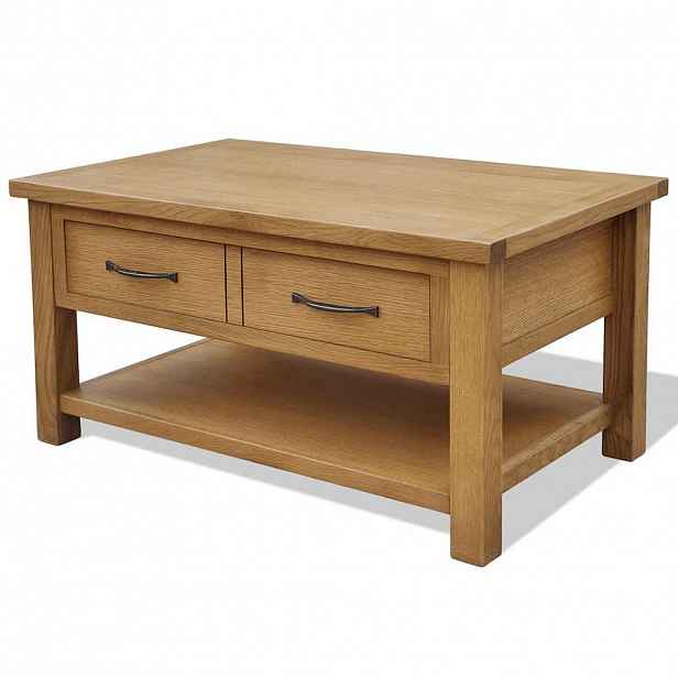 vidaXL Konferenční stolek 88 x 53 x 45 cm masivní dubové dřevo