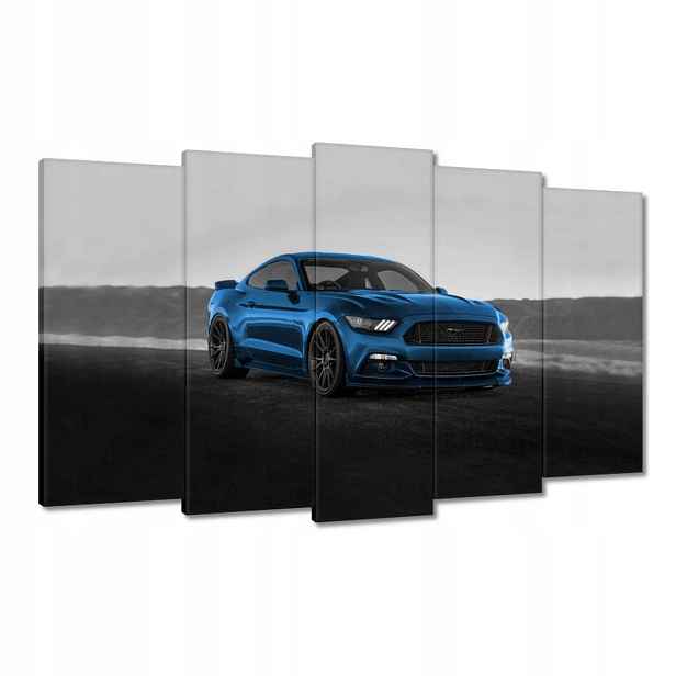 Obrazy 100x60 Modrý Ford Mustang