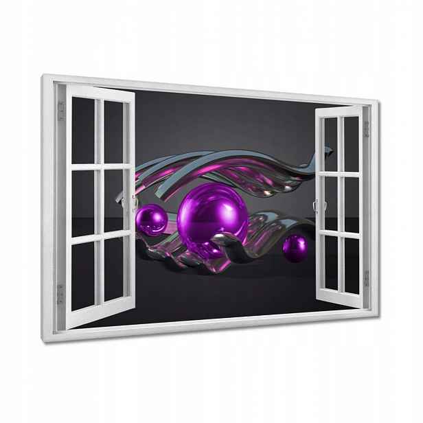 Obrazy 120x80 Fialové koule