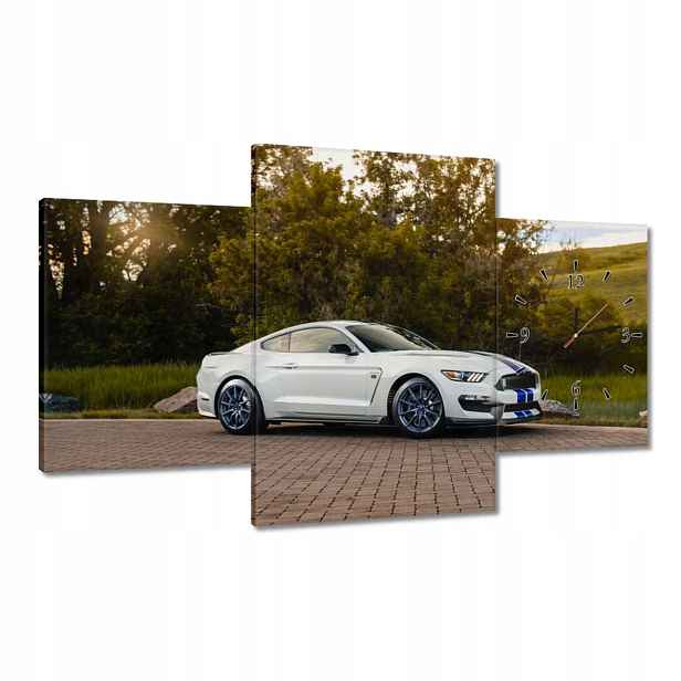 Hodiny 100x60 Ford Mustang Auto Usa