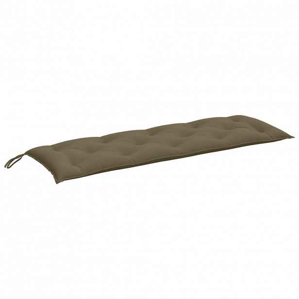 vidaXL Poduška na zahradní lavici taupe melanž 150 x 50 x 7 cm textil
