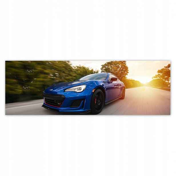 Fototapety 200x66 Automobilový průmysl Modré auto