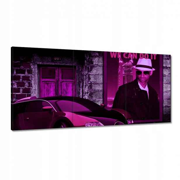 Obrazy 120x60 Fialové Bugatti