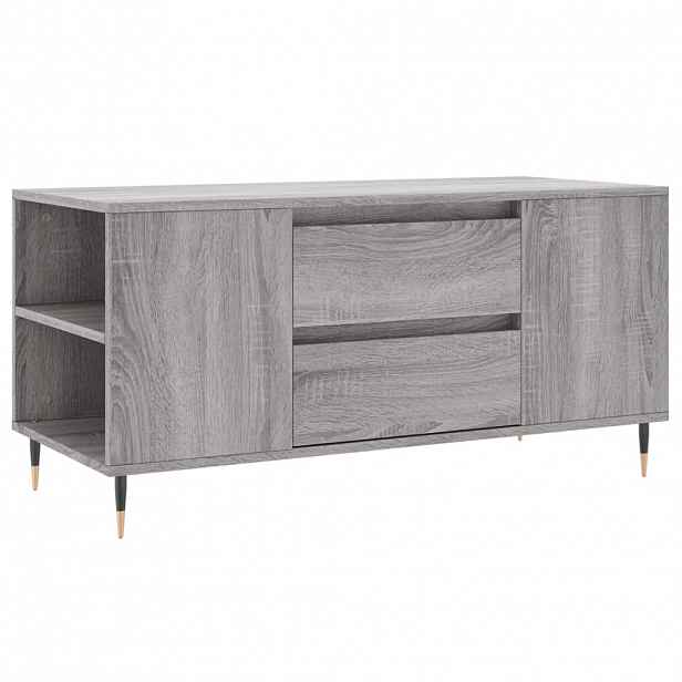vidaXL Konferenční stolek šedý sonoma 102x44,5x50 cm kompozitní dřevo
