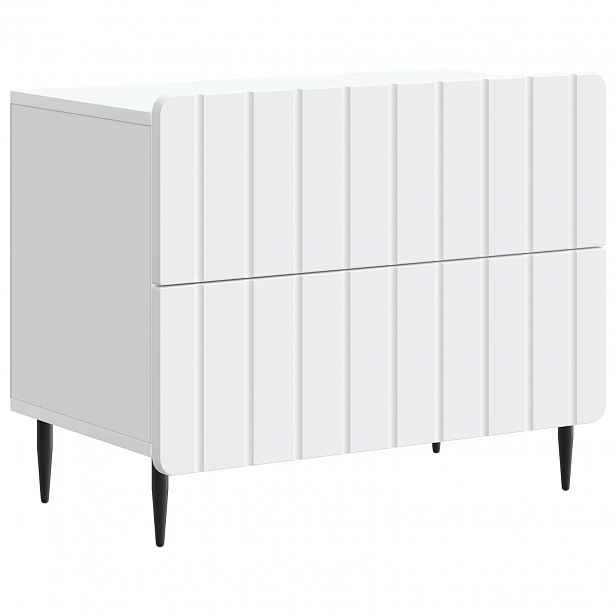 vidaXL Noční skříňka Bílá 62 x 34,5 x 49,5 cm Kompozitní dřevo
