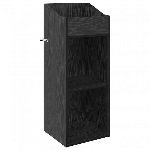 vidaXL Skříň na gramofonové desky Černý dub 36 x 36 x 95,5 cm