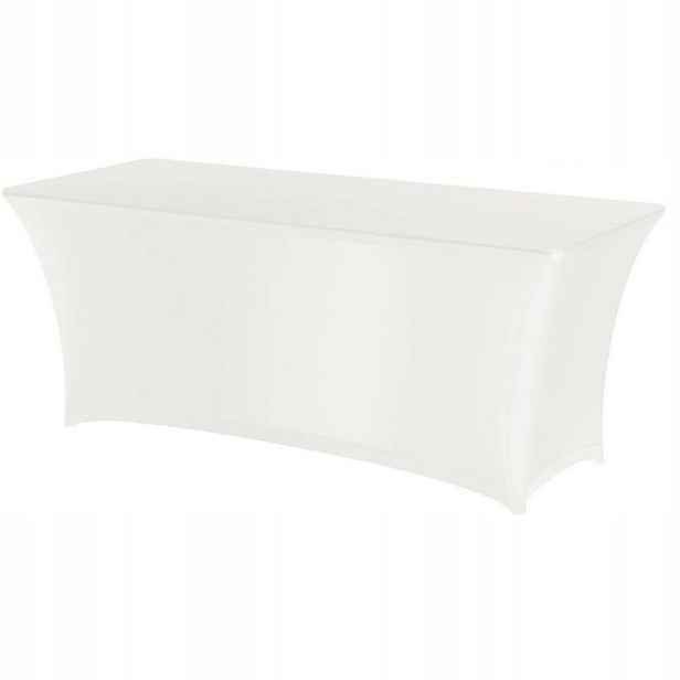 Obdélníkový ubrus bez žehlení 150 x 760 cm Jersey bílý Hendi 814390