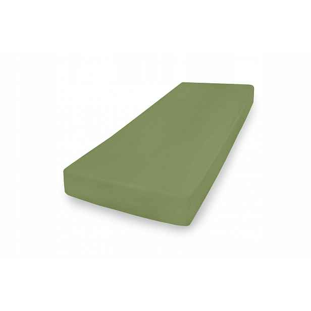 Prostěradlo Jersey s gumou 210/220x190/200 Premium Zelené