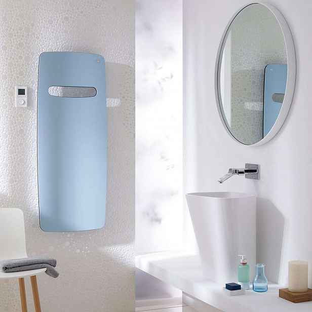 Zehnder Vitalo Spa - Koupelnový radiátor 120x59 cm, rovný, středové připojení 5 cm, bílý lak VIT-120-060