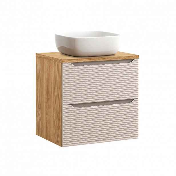 Petits-meubles UMYVADLO 60cm Elora Béžová a dřevo
