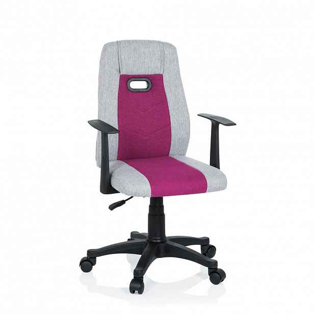 MID.YOU OTOČNÁ ŽIDLE PRO MLÁDEŽ, šedá, pink