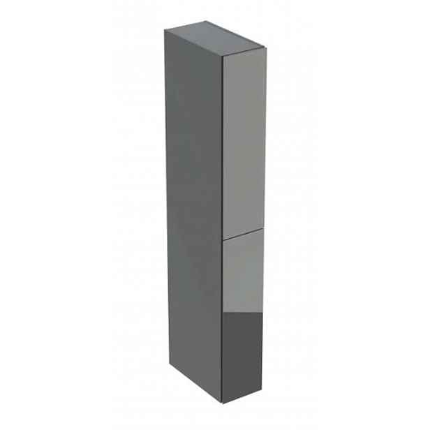 Geberit - Vysoká skříňka 180x24x48 cm, 2 zásuvky, sklo/lávová 503.011.JK.2