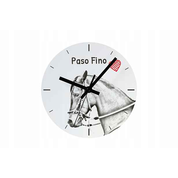 Kůň Paso Fino hodiny s koněm, závěsné a stojící, personalizace fotografií