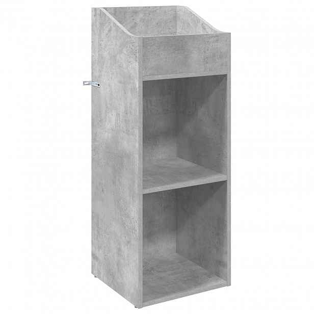 vidaXL Skříň na gramofonové desky Betonově šedá 36 x 36 x 95,5 cm