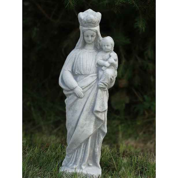 Betonová figurka Marie s dítětem, sakrální figurka, figurka na pomník