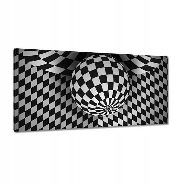 Obrazy 115x55 Abstrackja černobílá