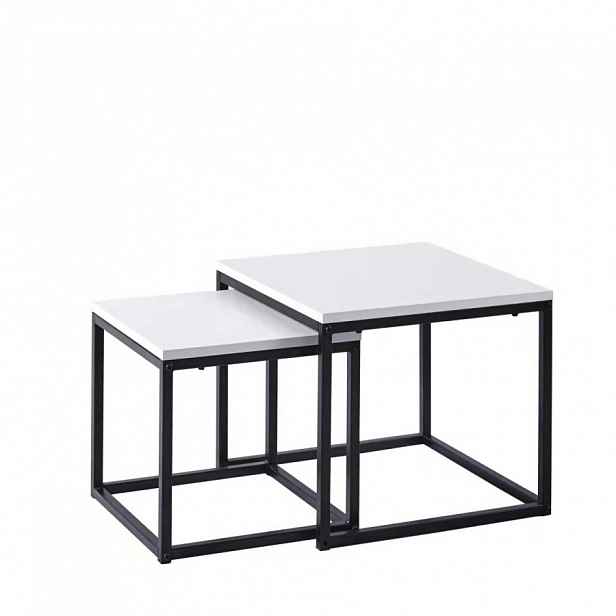 Set konferenčních stolků STELLAN - bílý / černý