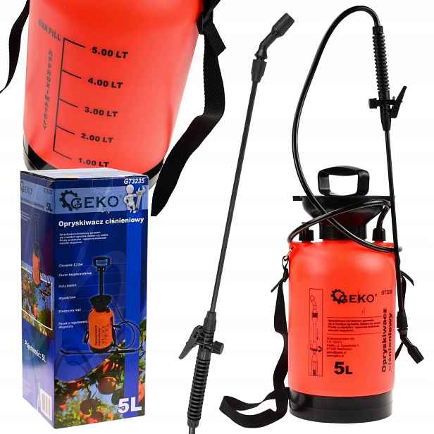 Tlakový Postřikovač 5 Litrů Geko Lanka 43 CM