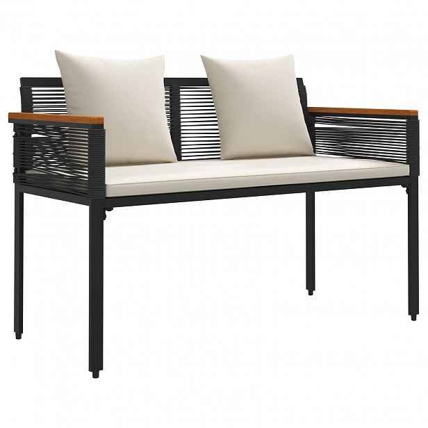 vidaXL Venkovní lavice 2 -Seater 117 x 54 x 74.5 cm polyratan