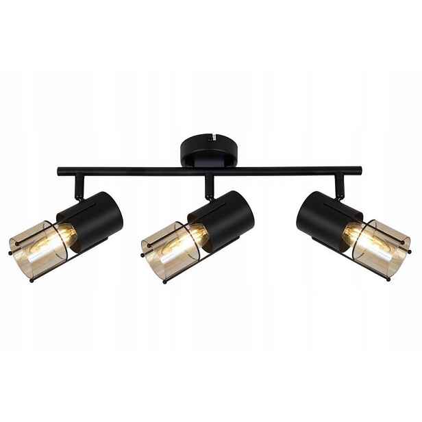 Stropní svítidlo Reality Scottie černá 3xE14 40W IP20 loft industriální