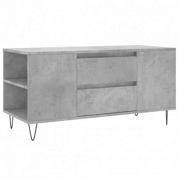 vidaXL Konferenční stolek betonově šedý 102x44,5x50cm kompozitní dřevo