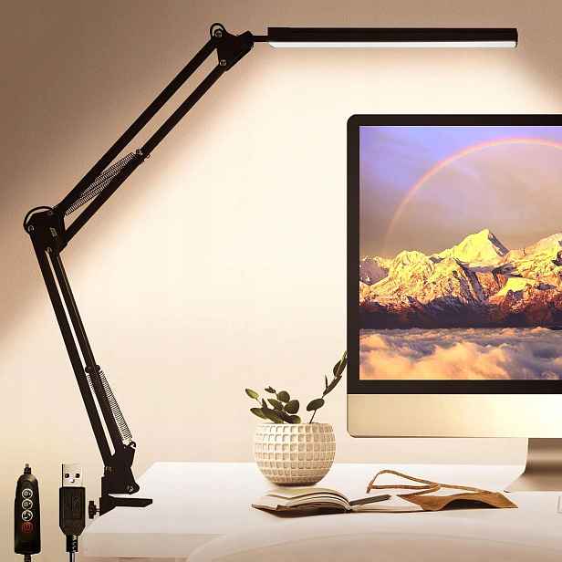 10W Led stolní lampa na školní stůl Noční Lampa Kreslící, nastavitelná