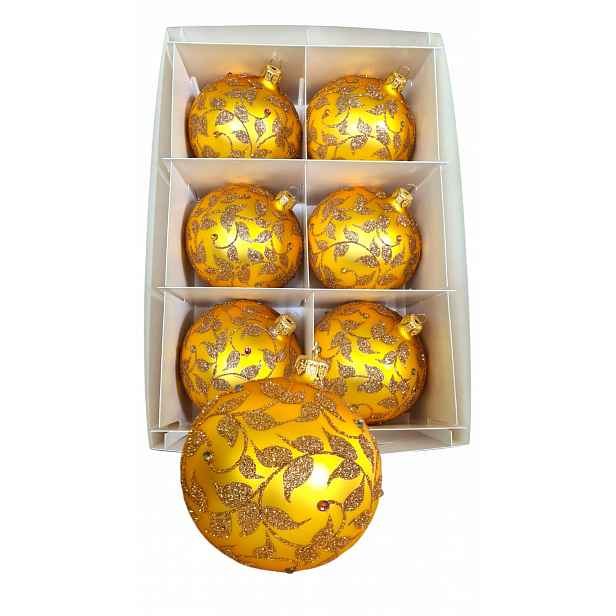 Vánoční Baňky Dekorované 10 cm.