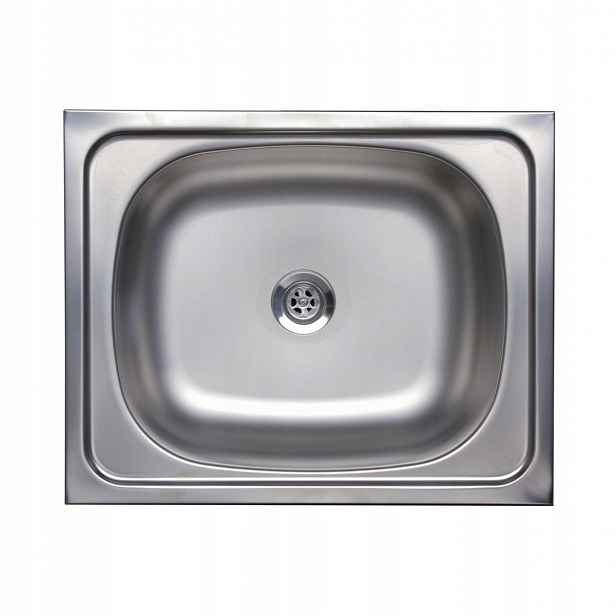 Eko Jednokomorový dřez nasazovací na skříňku 40x50 Ocel Inox Sifon