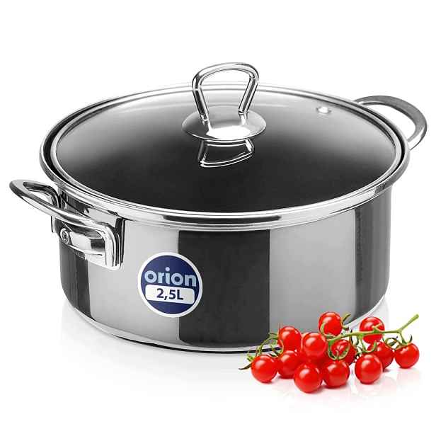 Hrnec s poklicí na vaření a plyn/indukce Orion 22 cm 2,5 l