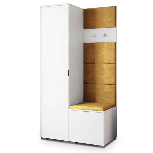 MASSENO MODERNÍ PŘEDSÍŇOVÁ SESTAVA LORI, 95/181/51 cm, bílá