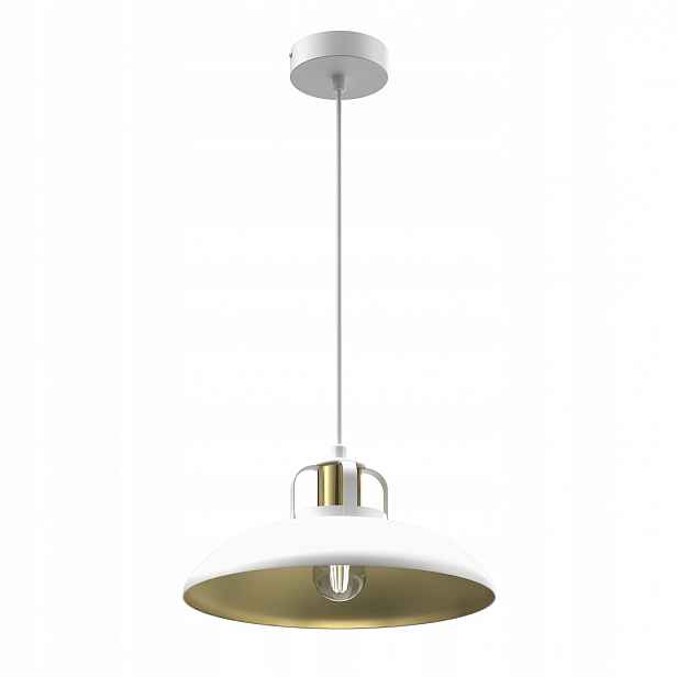 Milagro Závěsná lampa Felix MLP7704 1xE27 Bílá Zlatá Kovová Nastavitelná 2