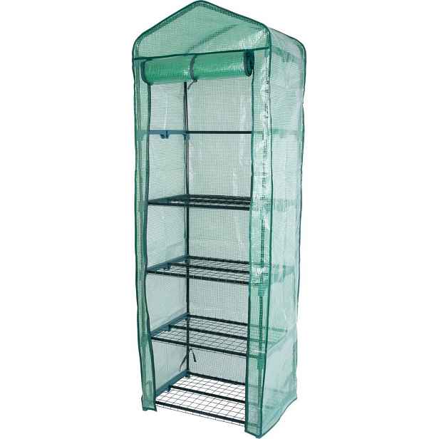 Strend Pro Fóliovník s policemi Greenhouse X085 – malý zahradní fóliovník, 200 x 70 x 50 cm 0820/1