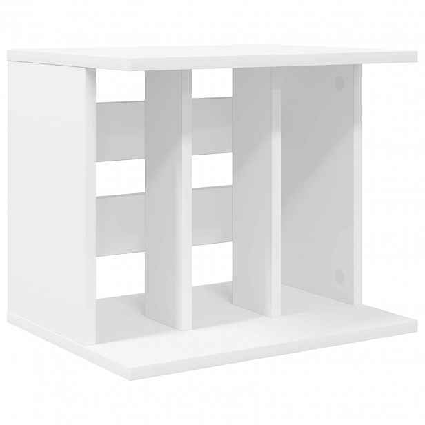 vidaXL Úložiště vinylových desek Bílá 42 x 33 x 36 cm Kompozitní dřevo