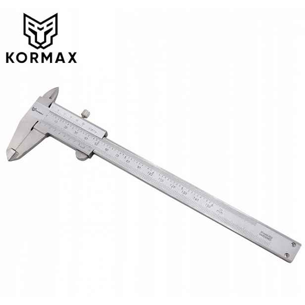 Analogové posuvné měřítko 150 mm 0,02 mm kapesní dílenské V Pouzdru Kormax