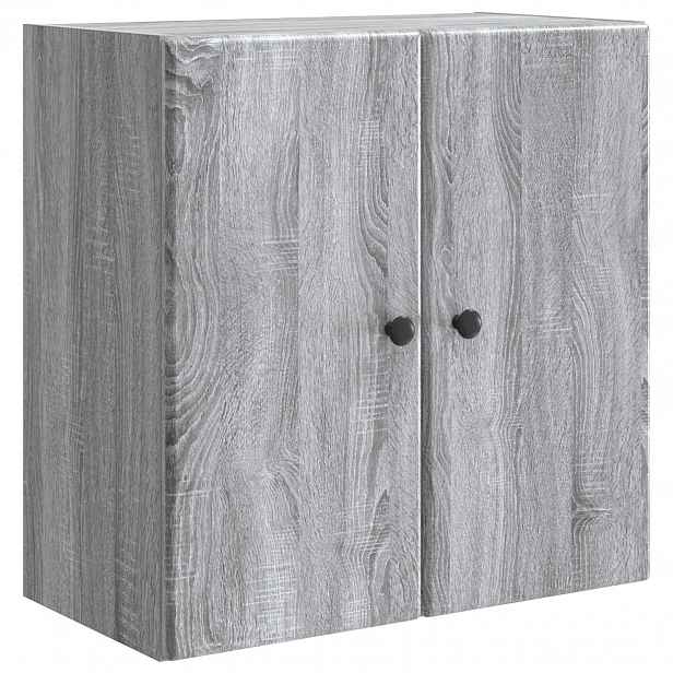vidaXL Nástěnná skříň 59 x 31 x 60 cm Kompozitní dřevo Šedý Sonoma
