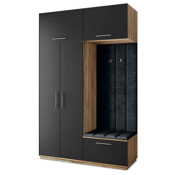 MASSENO MODERNÍ PŘEDSÍŇOVÁ SKŘÍŇ REMA, 150/240/60 cm, dub Wotan