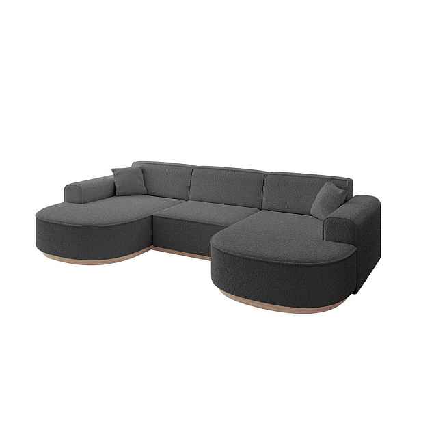 ALTDECOR SEDACÍ SOUPRAVA ve tvaru U MARI-U1-v1 303x171x83 Šedá Buklé